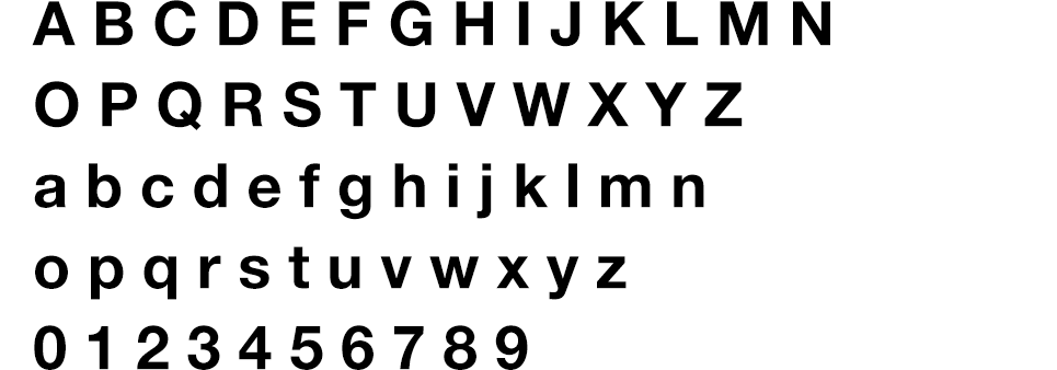 Image of Helvetica Neue Bold typeface.