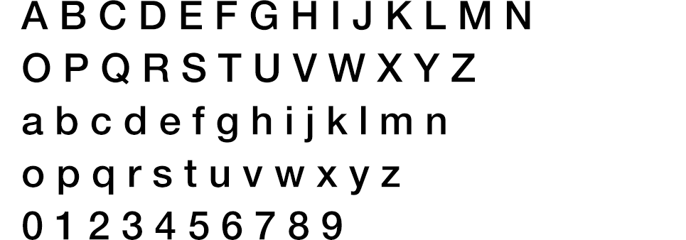 Image of Helvetica Neue Medium typeface.