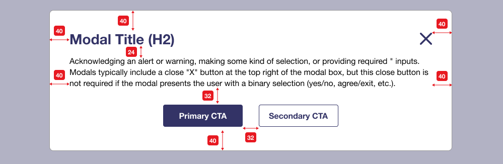 Modal Box Section