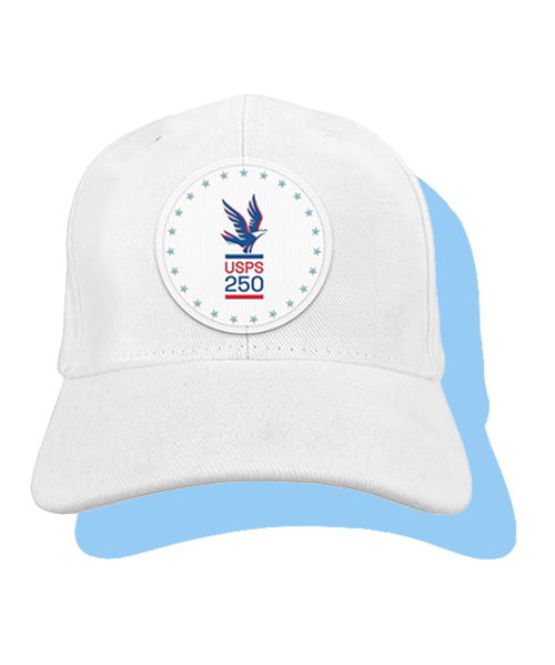 A USPS 250th Anniversary Star Logo Cap.