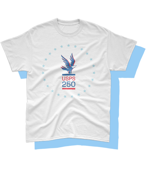 A USPS 250th Anniversary Star T-Shirt.
